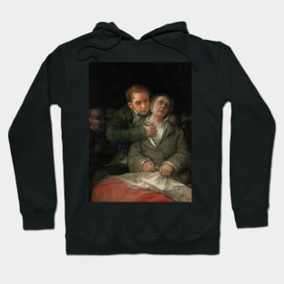 Self-Portrait with Dr. Arrieta by Francisco Goya Hoodie